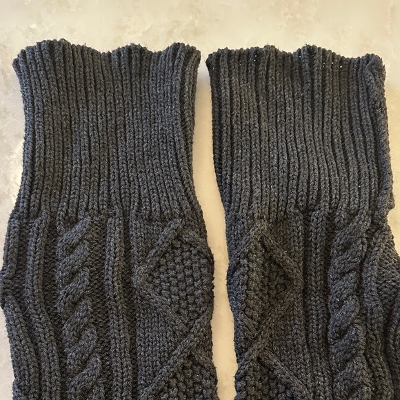 Free People Black Knit Thigh High Socks - Picture 3 of 4